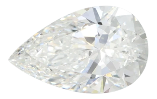 1.59 Carat F IF Pear Lab Diamond Fashion