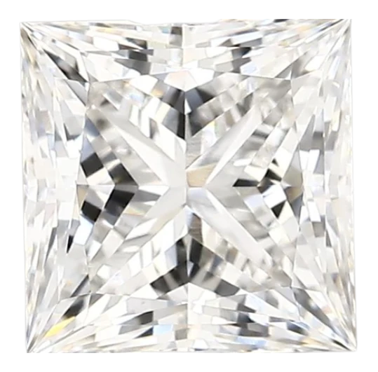 2.37 Carat E VVS2 Princess Lab Diamond Discount